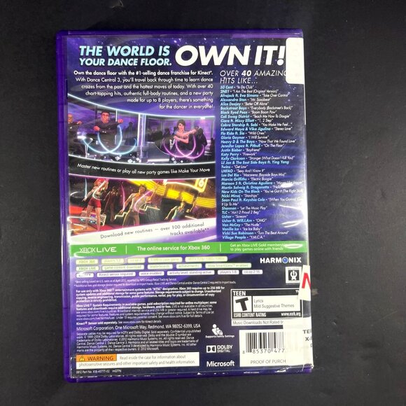 Dance Central 3 For Xbox 360 Kinect - Picture 3 of 3